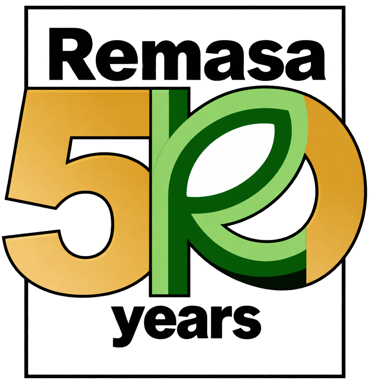 Remasa 50 years anniversary mark.